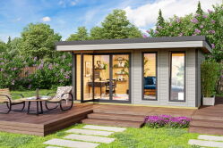 Lasita Maja Premium Gartenhaus DOMEO 8 ISO...