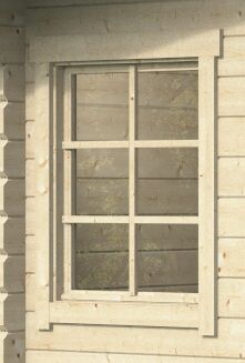 Einzelfenster ISO (A) Dreh-Kipp-Funktion 76,5 x 92 cm aus Gartenhaus Detlef / Einzelfenster / DIN-Rechts