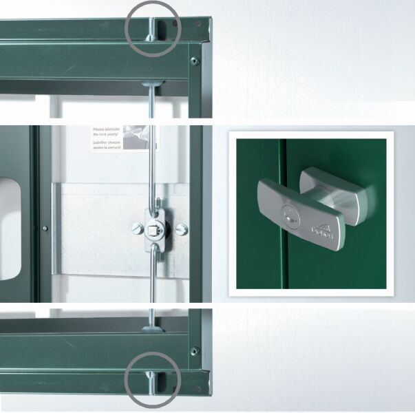Biohort Gerätehaus Europa Gr. 3 quarzgrau-metallic 244 x 156 x 203