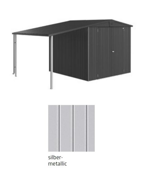 Biohort Seitendach zu Europa Gr. 2/3/4A silber-metallic 150 x 156 x 170