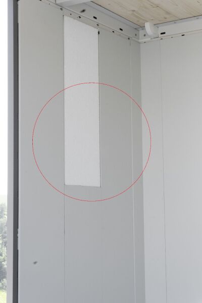 Isolierung Gerätehaus Neo 2A / 1B Standardtür / 2B/1C Doppeltür 25,5 x 4 x 200