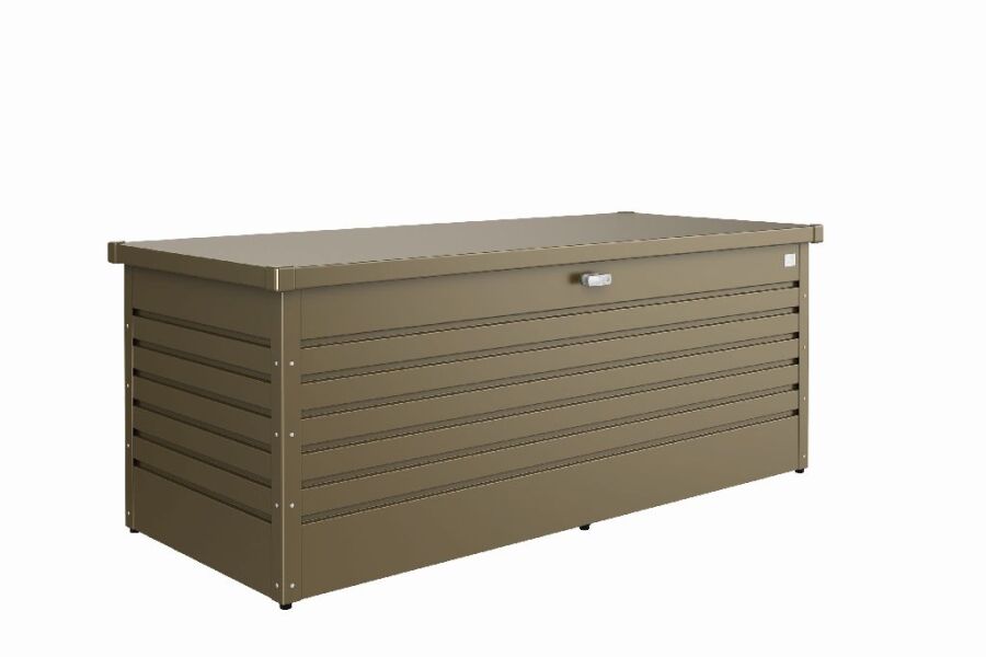 9003414620308 - Aufbewahrungsbox BIOHORT Freizeitbox 180 Aufbewahrungsboxen Gr B H T 181 cm x 71 cm x 79 cm braun (bronzefarben) Boxen und Kisten Aufbewahrungsboxen BxTxH 181x79x71 cm bronzefarben metallic
