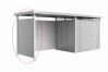 Biohort Seitenwand für Seitendach zu Gerätehaus HighLine H2 silber-metallic 157 x 2,5 x 181