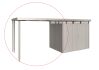 Biohort Seitendach L zu Gerätehaus HighLine H3 silber-metallic 282 x 235 x 222