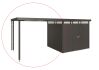 Biohort Seitendach L zu Gerätehaus HighLine H4 dunkel-metallic 282 x 275 x 222