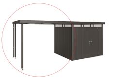 Biohort Seitendach L zu Gerätehaus HighLine H5, H6...
