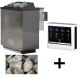 Karibu Biokombiofen 9 kW inkl. Easy Steuergerät und 18 kg Steine (Lager)