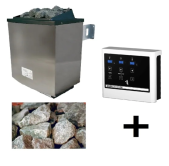 Saunaofen 9 KW Finnisch inkl. Easy Steuergerät und...
