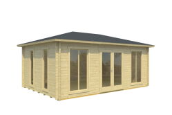 Gartenhaus JULIA; 590x400 cm ISO (L); 40 mm Doppelnut;...