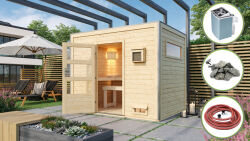Karibu Saunahaus TOPGARDEN 7 / THEO / mit 9KW Ofen...