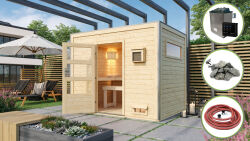 Karibu Saunahaus TOPGARDEN 7 / THEO / mit 9KW Ofen...