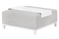 Tuindeco Lounge Modul Ottomane/Tisch Colorado Springs, ALU/Textilene/Quickdry-Schaum