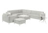 Tuindeco Lounge Modul Ottomane/Tisch Colorado Springs, ALU/Textilene/Quickdry-Schaum