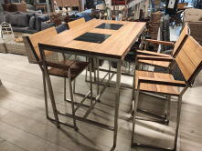 Tuindeco Barset Sutton Teak/Edelstahl