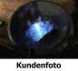 Hot Tub DeLux GRAU gestrichen / GFK - Einsatz grau / V2A Ofen inkl. LED, Whirlpool und mit Premium Leder Deckel, ø 200 cm, mit integriertem Aussenofen, Thermoholz beplankt und gestrichen in grau