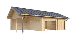 Garage Carport MARANELLO 1025x577 cm, 70mm Doppelnut,...