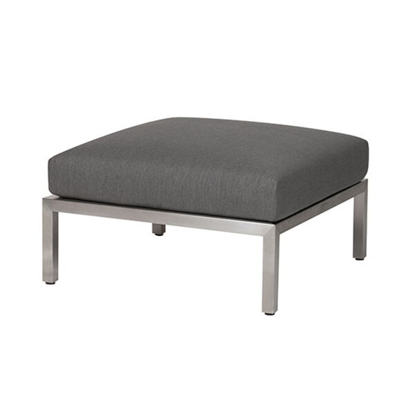 Diamond Garden Gomera Lounge Ottomane quadratisch Edelstahl-304