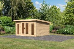 Karibu Gartenhaus RADEBURG 3 naturbelassen 40mm...