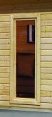 Karibu Gartenhaus RADEBURG 3 im Set 3,3 m Anbaudach naturbelassen 40mm Wandstärke