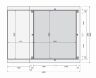 Karibu 44mm Rechteck Pool Modell Größe 1 inkl. Terrasse vor Kopf an der Seite 3,5 m breit