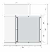 Karibu 44mm Rechteck Pool Modell Größe 1 inkl. Terrasse vor Kopf an der Seite 3,5 m breit+ Terrasse an der Seite