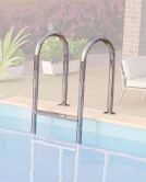 Karibu 44mm Rechteck Pool Modell Größe 2 inkl. Terrasse vor Kopf an der Seite 3,5 m breit