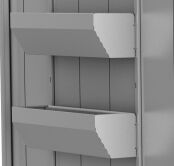 Biohort FloraBoard zu Gerätehaus Neo silber-metallic