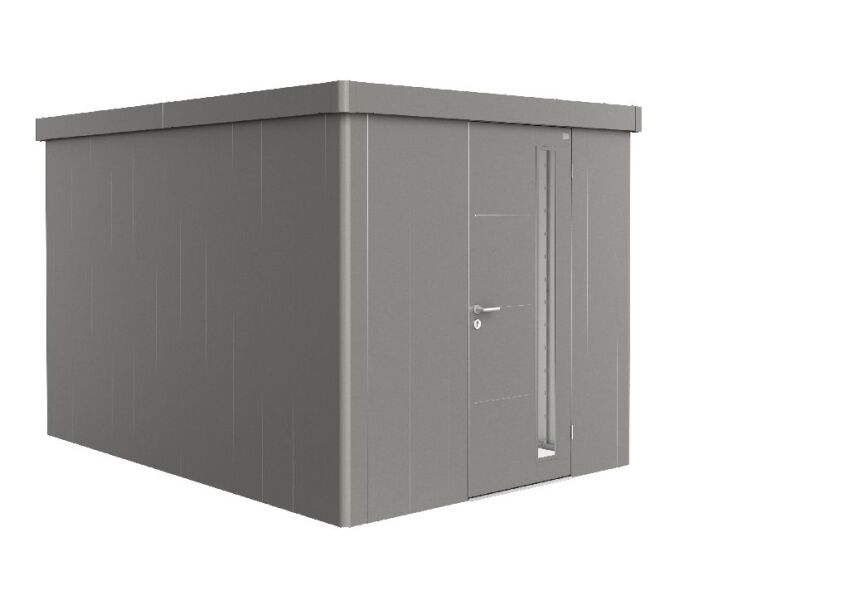 9003414870444 - Biohort Gerätehaus Neo 4B Standardtüre quarzgrau-metallic 236x348x222