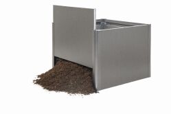 Biohort HochBeet Gr. 1,5x0,5 silber-metallic 152 x 53 x 77