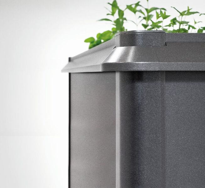 Biohort Schneckenschutz für HochBeet 1x1 silber-metallic