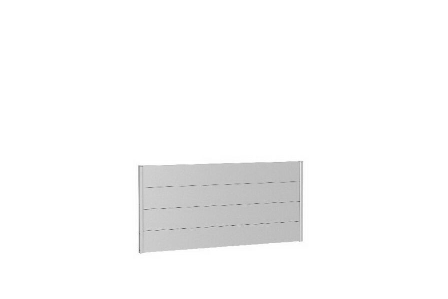 Biohort Wandpaneel für Sichtschutz ohne Acrylglas 200x90 silber-metallic
