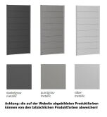 Biohort Wandpaneel für Sichtschutz ohne Acrylglas 200x90 silber-metallic