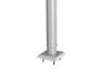 Biohort Steher/Pfosten Für Sichtschutz zum Andübeln 135 cm höhenverstellbar silber-metallic