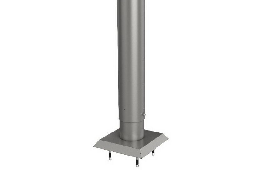 Biohort Steher/Pfosten Für Sichtschutz zum Andübeln 90 cm höhenverstellbar quarzgrau-metallic
