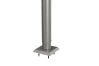 Biohort Steher/Pfosten Für Sichtschutz zum Andübeln 90 cm höhenverstellbar quarzgrau-metallic