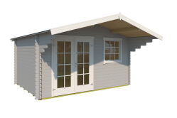 Gartenhaus ORLANDO 40; 380 x 280 cm; 40 mm Blockbohlen;...