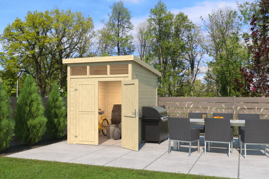 Lasita Maja Gartenhaus KIBO 2 200 x 250 cm; 28mm Systembohle