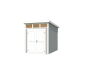Gartenhaus KIBO 2 200 x 250 cm; 28mm Systembohle; LICHT GRAU lackiert