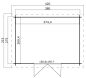 Lasita Maja Gartenhaus NASHVILLE 400 x 295 cm 28mm Blockbohlen