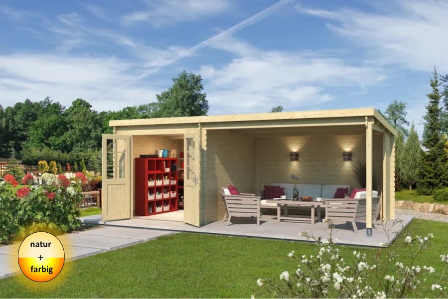 Lasita Maja Gartenhaus SAINT PAUL 610 x 295 cm; 28mm Blockbohlen