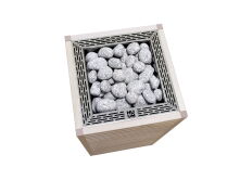 Saunaofen HUUM CORE ST 9 kW Rahmen Edelstahl silber...