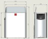 Harvia Saunaofen "The Wall" edelstahl schwarz mit eingebauter Steuerung 6 kW (Lager)