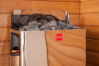 Harvia Saunaofen "The Wall" edelstahl schwarz mit eingebauter Steuerung 6 kW (Lager)