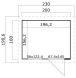 Kinderspielhaus FLIPP 200x160 cm, 19mm Wandstärke, inkl. Boden