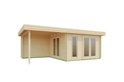 Gartenhaus ANDERS 652x380 cm, 44mm Blockbohlen, inkl....
