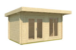 Gartenhaus DORSET 71, 420x270 cm, 70mm Blockbohlen, inkl. Boden und ISO-Verglasung