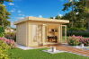 Gartenhaus DORSET 71, 420x270 cm, 70mm Blockbohlen, inkl. Boden und ISO-Verglasung