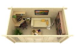 Gartenhaus DORSET 72, 470x270 cm, 70mm Blockbohlen, inkl....