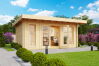 Gartenhaus DORSET 72, 470x270 cm, 70mm Blockbohlen, inkl. Boden und ISO-Verglasung