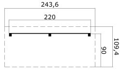 SCHLEPPDACH 90 X 240